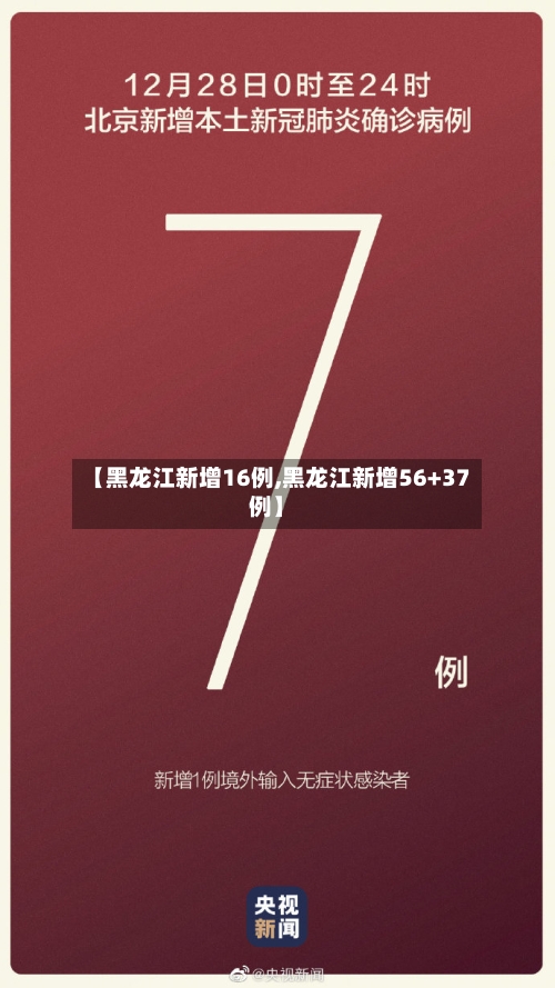 【黑龙江新增16例,黑龙江新增56+37例】