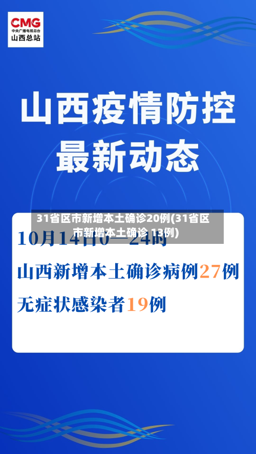 31省区市新增本土确诊20例(31省区市新增本土确诊 13例)-第2张图片