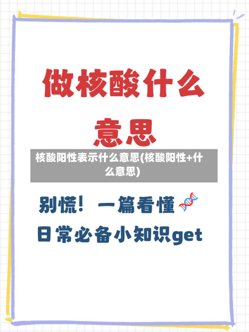 核酸阳性表示什么意思(核酸阳性+什么意思)-第3张图片