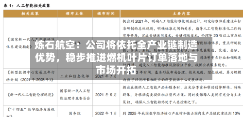 炼石航空：公司将依托全产业链制造优势，稳步推进燃机叶片订单落地与市场开拓-第2张图片