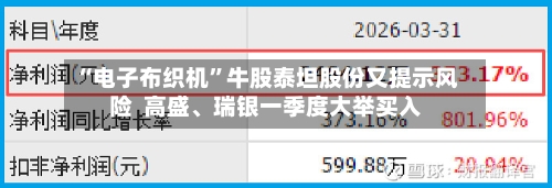 “电子布织机	”牛股泰坦股份又提示风险  高盛	、瑞银一季度大举买入-第2张图片