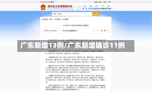 广东新增13例/广东新增确诊11例-第3张图片