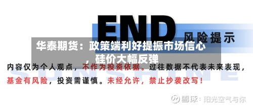 华泰期货：政策端利好提振市场信心	，硅价大幅反弹-第2张图片
