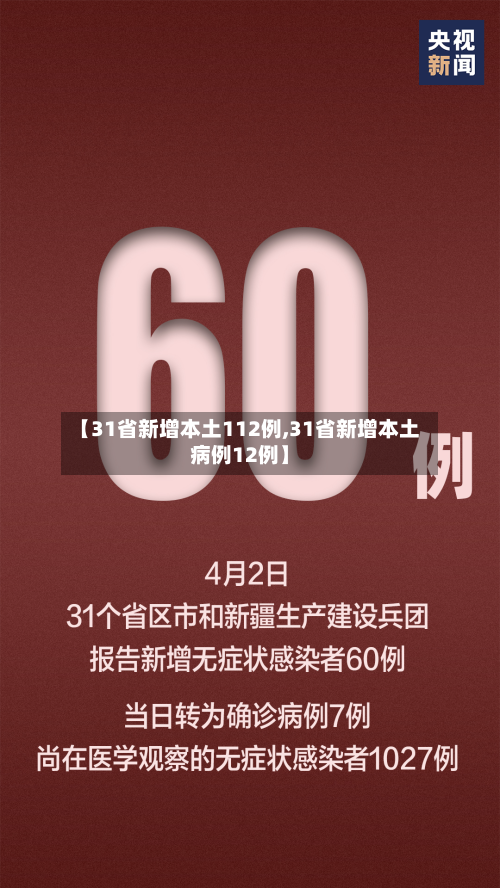 【31省新增本土112例,31省新增本土病例12例】-第2张图片