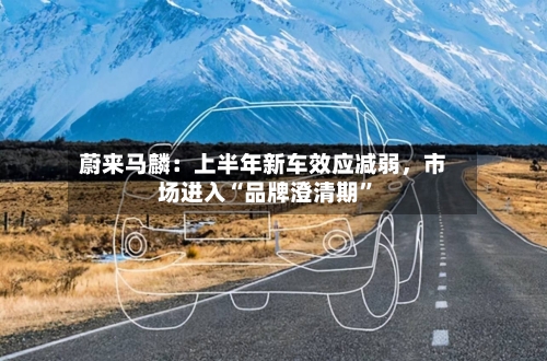 蔚来马麟：上半年新车效应减弱	，市场进入“品牌澄清期”-第3张图片
