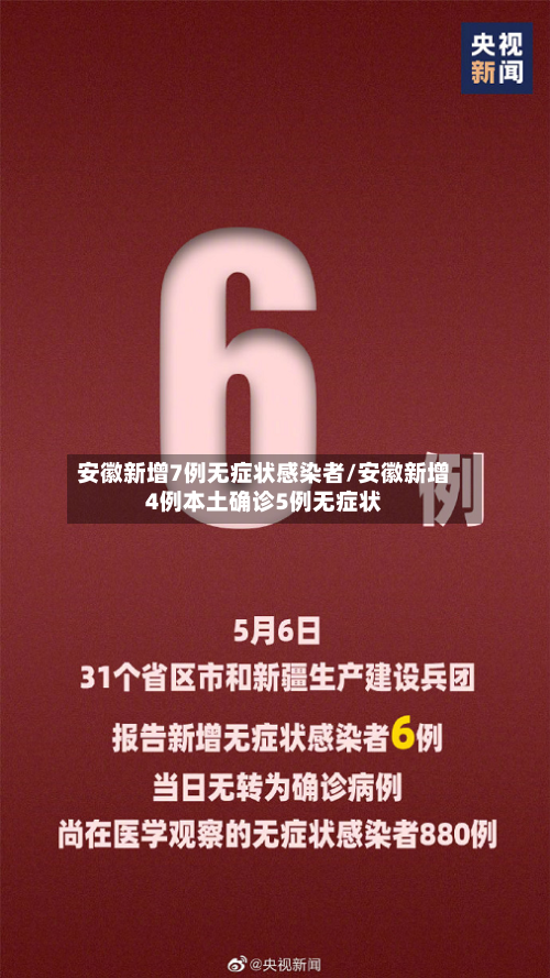 安徽新增7例无症状感染者/安徽新增4例本土确诊5例无症状-第3张图片
