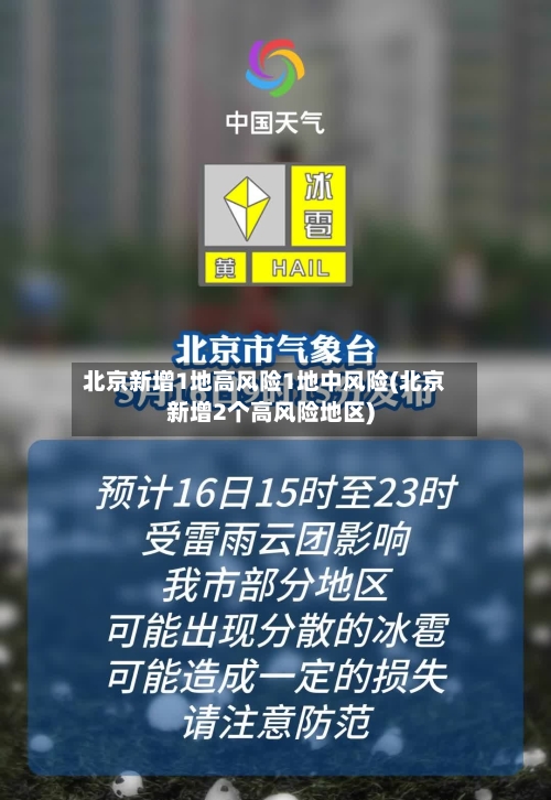北京新增1地高风险1地中风险(北京新增2个高风险地区)