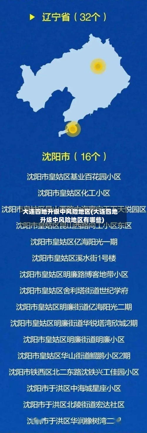 大连四地升级中风险地区(大连四地升级中风险地区有哪些)-第3张图片