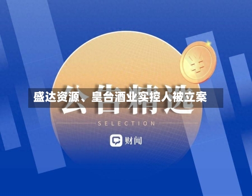 盛达资源、皇台酒业实控人被立案-第3张图片