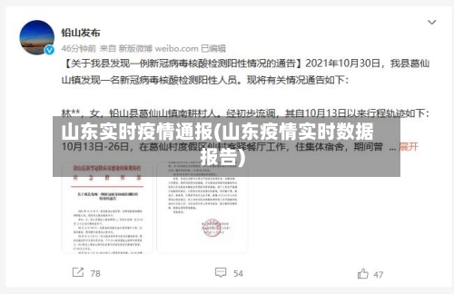 山东实时疫情通报(山东疫情实时数据报告)-第2张图片