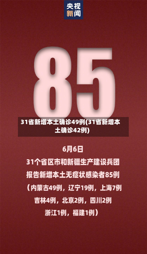 31省新增本土确诊49例(31省新增本土确诊42例)-第2张图片