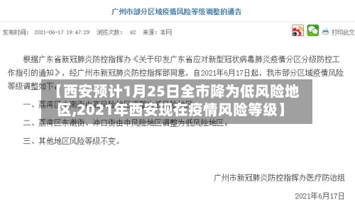 【西安预计1月25日全市降为低风险地区,2021年西安现在疫情风险等级】