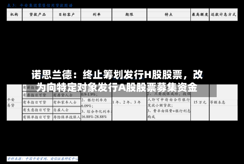 诺思兰德：终止筹划发行H股股票	，改为向特定对象发行A股股票募集资金-第3张图片