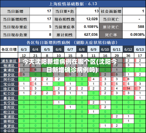 今天沈阳新增病例在哪个区(沈阳今日新增确诊病例吗)-第2张图片