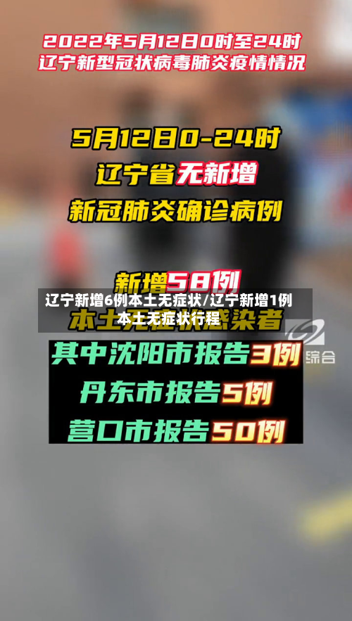 辽宁新增6例本土无症状/辽宁新增1例本土无症状行程