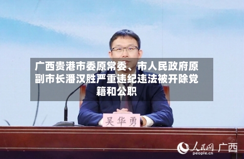 广西贵港市委原常委、市人民政府原副市长潘汉胜严重违纪违法被开除党籍和公职-第3张图片