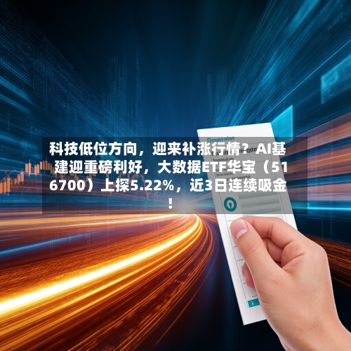 科技低位方向，迎来补涨行情？AI基建迎重磅利好，大数据ETF华宝（516700）上探5.22%	，近3日连续吸金！-第3张图片