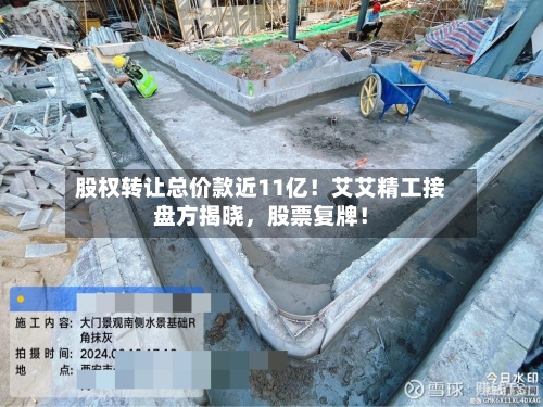 股权转让总价款近11亿！艾艾精工接盘方揭晓，股票复牌！-第3张图片