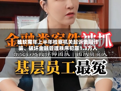 比较高检：今年上半年检察机关起诉金融诈骗、破坏金融管理秩序犯罪1.3万人-第2张图片