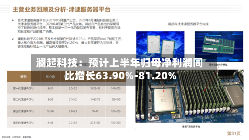 澜起科技:预计上半年归母净利润同比增长63.90%-81.20%-第2张图片