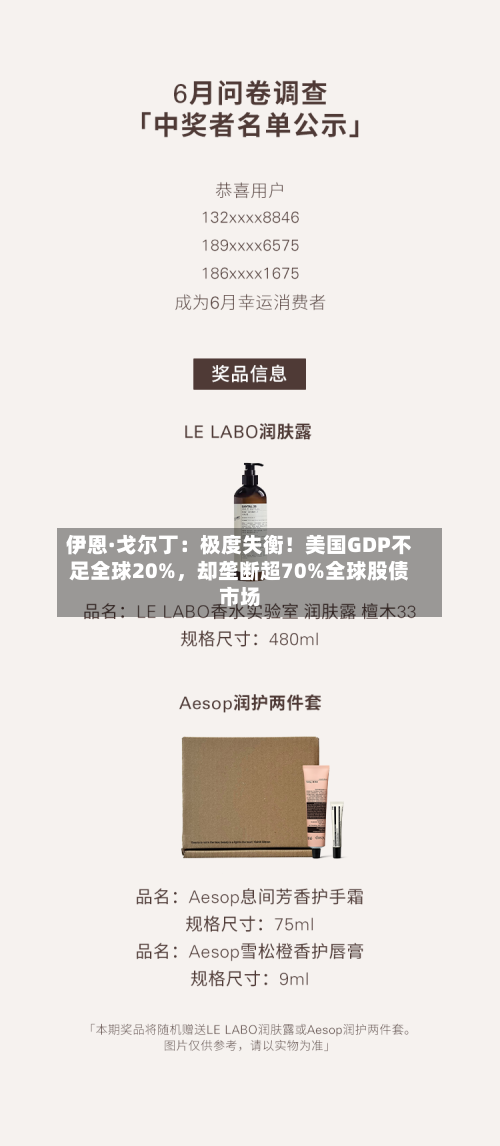 伊恩·戈尔丁：极度失衡！美国GDP不足全球20%，却垄断超70%全球股债市场-第2张图片