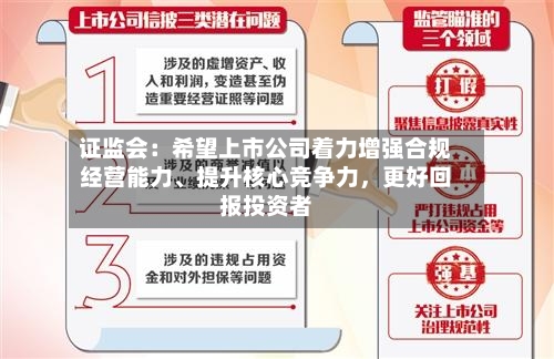 证监会：希望上市公司着力增强合规经营能力、提升核心竞争力，更好回报投资者-第2张图片