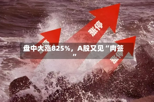 盘中大涨825%，A股又见“肉签”-第3张图片