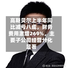 高斯贝尔上半年同比减亏八成	，财务费用激增269%，主要子公司经营分化显著-第2张图片