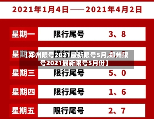 【郑州限号2021最新限号5月,郑州限号2021最新限号5月份】-第2张图片