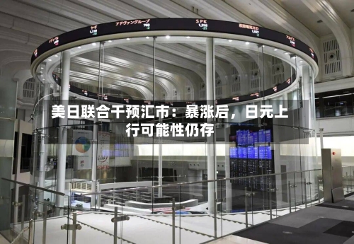 美日联合干预汇市：暴涨后，日元上行可能性仍存-第3张图片