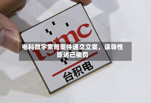 电科数字索赔案件递交立案，误导性陈述已被罚-第2张图片
