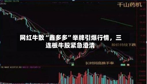 网红牛散“鑫多多	”举牌引爆行情，三连板牛股紧急澄清-第3张图片