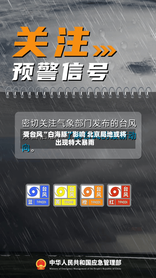 受台风“白海豚”影响 北京局地或将出现特大暴雨-第2张图片