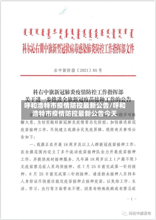 呼和浩特市疫情防控最新公告/呼和浩特市疫情防控最新公告今天-第3张图片
