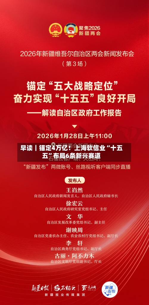 早读｜锚定4万亿！上海软信业“十五五	”布局6条新兴赛道-第2张图片