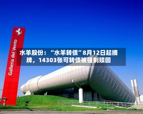 水羊股份：“水羊转债”8月12日起摘牌	，14303张可转债被强制赎回-第2张图片