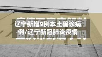 辽宁新增9例本土确诊病例/辽宁新冠肺炎疫情