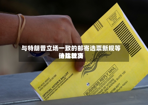 与特朗普立场一致的邮寄选票新规等待比较高法院裁决-第2张图片