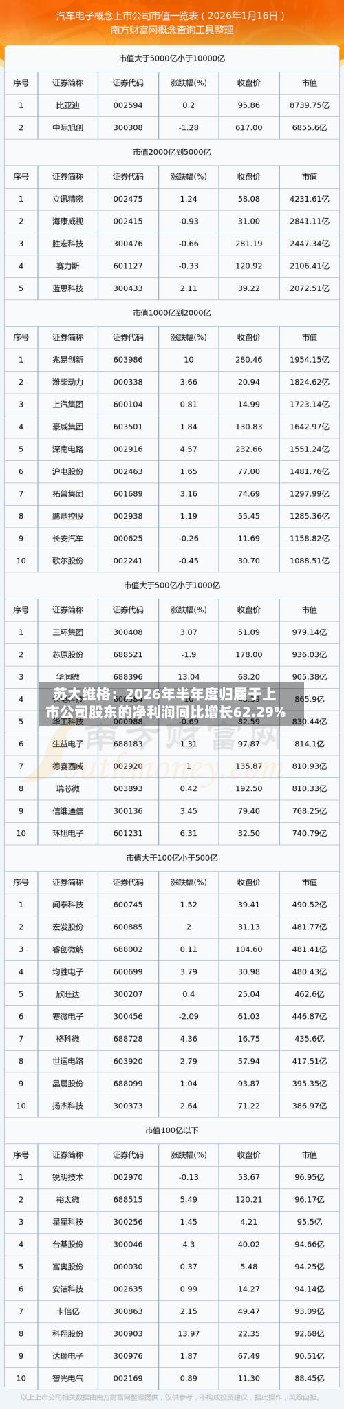 苏大维格:2026年半年度归属于上市公司股东的净利润同比增长62.29%-第2张图片