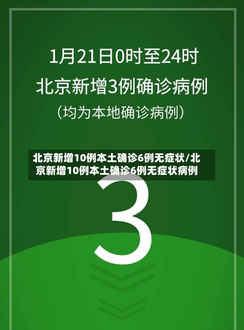 北京新增10例本土确诊6例无症状/北京新增10例本土确诊6例无症状病例-第2张图片
