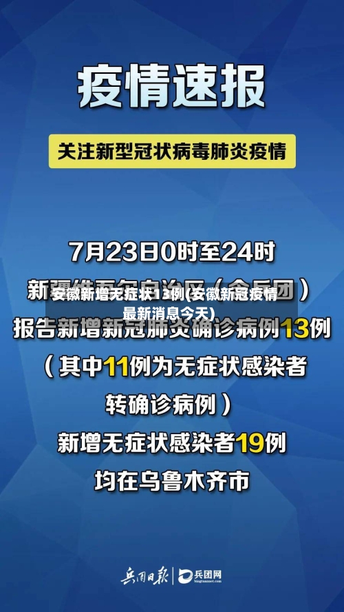 安徽新增无症状13例(安徽新冠疫情最新消息今天)