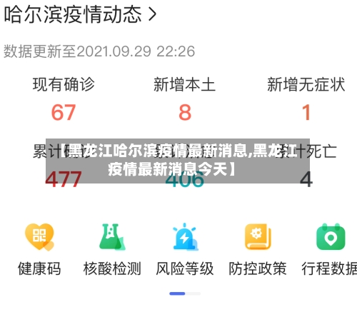 【黑龙江哈尔滨疫情最新消息,黑龙江疫情最新消息今天】
