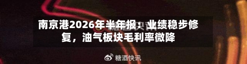 南京港2026年半年报：业绩稳步修复	，油气板块毛利率微降-第2张图片