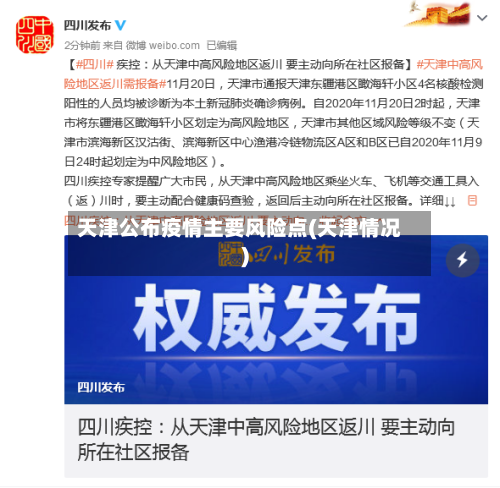 天津公布疫情主要风险点(天津情况)