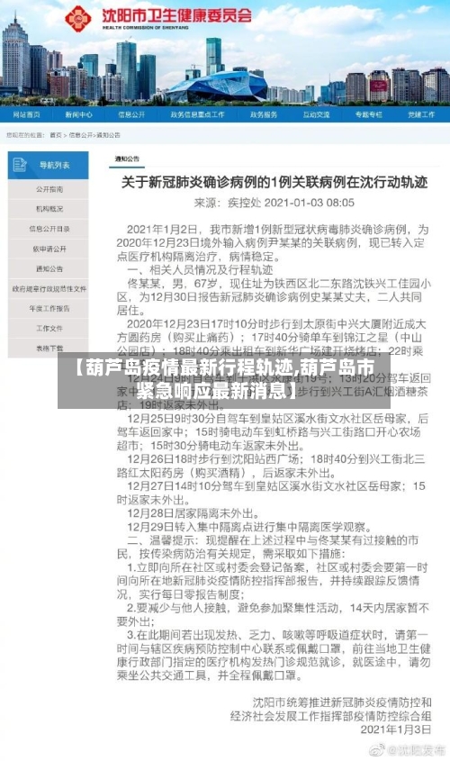 【葫芦岛疫情最新行程轨迹,葫芦岛市紧急响应最新消息】-第2张图片