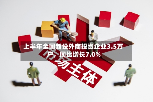 上半年全国新设外商投资企业3.5万户，同比增长7.0%-第2张图片