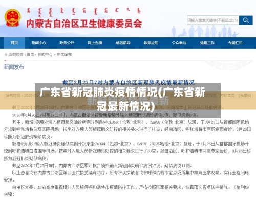 广东省新冠肺炎疫情情况(广东省新冠最新情况)-第3张图片