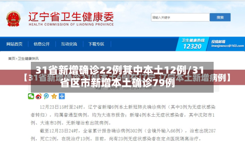31省新增确诊22例其中本土12例/31省区市新增本土确诊79例