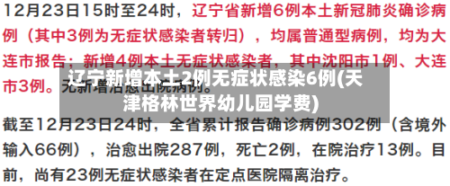 辽宁新增本土2例无症状感染6例(天津格林世界幼儿园学费)-第3张图片