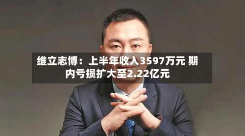 维立志博:上半年收入3597万元 期内亏损扩大至2.22亿元-第2张图片